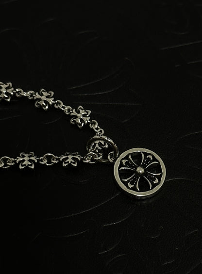 Chrome Hearts Sterling Silver Cross Bracelet