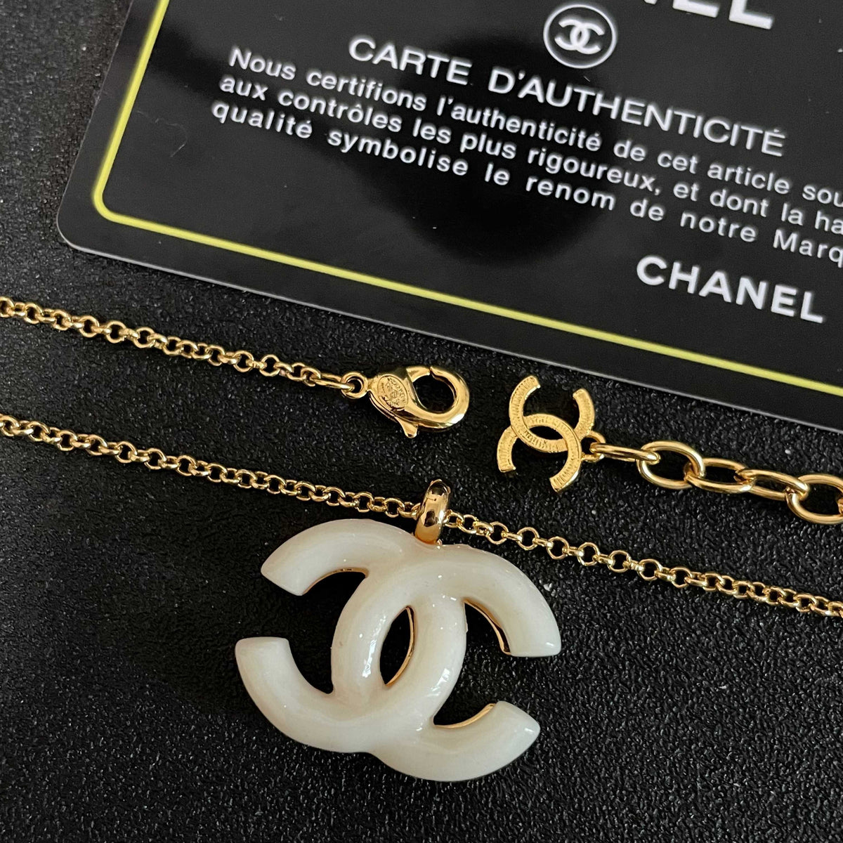 Chanel Logo Necklace