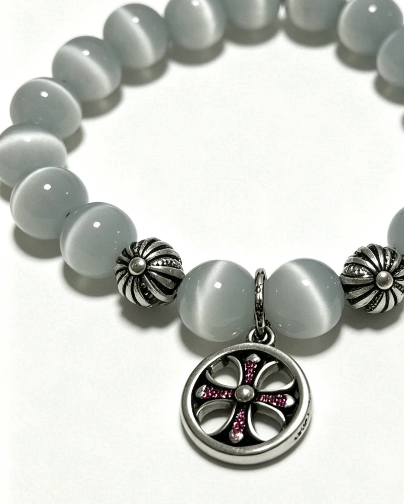 Chrome Hearts Sterling Silver Cross Bracelet