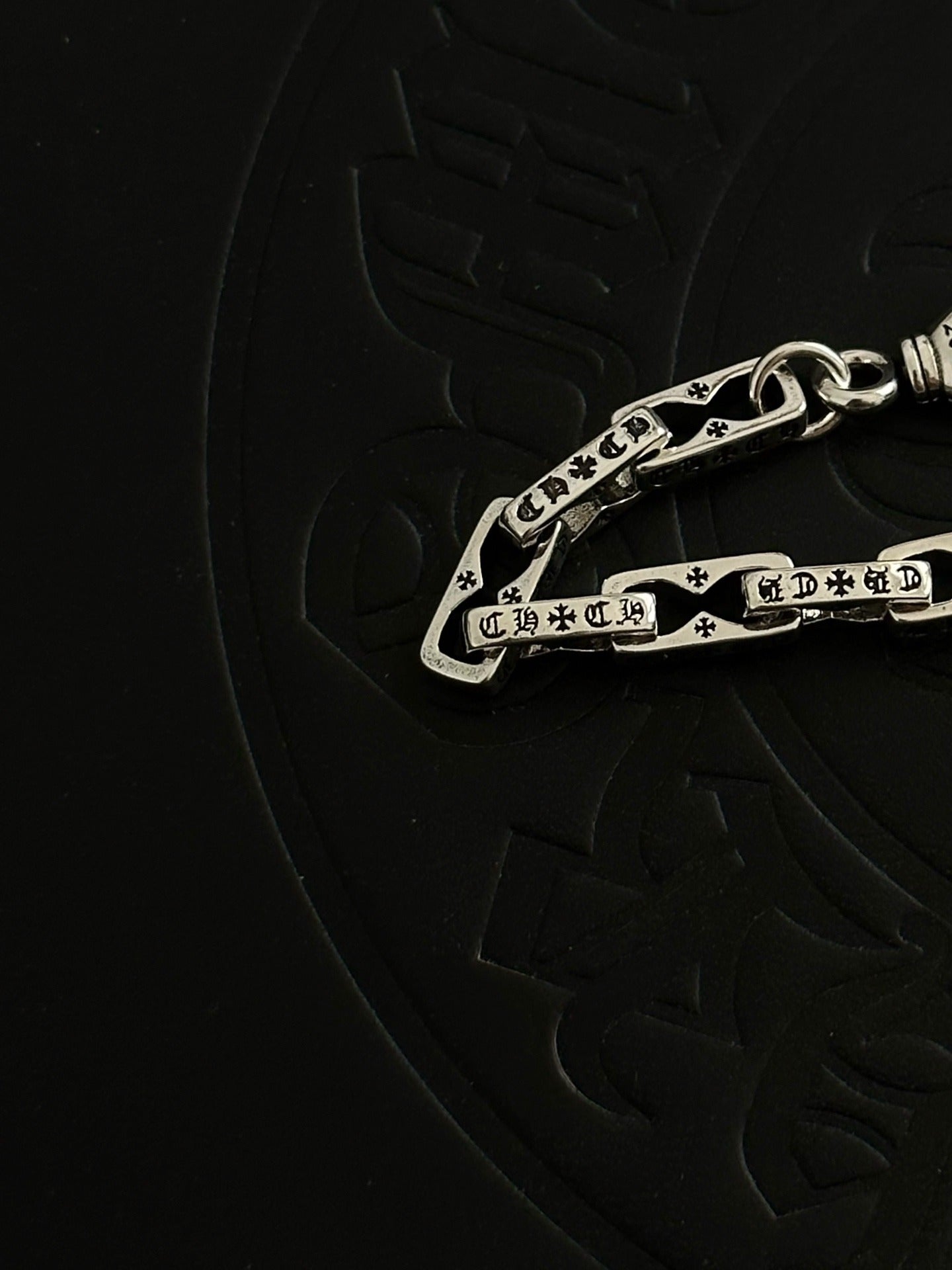 Chrome Hearts Sterling Silver Cross Bracelet