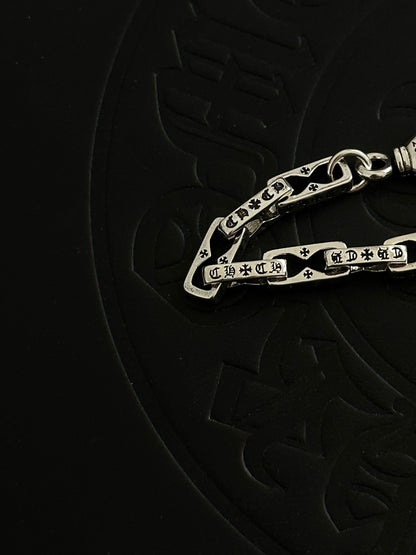 Chrome Hearts Sterling Silver Cross Bracelet