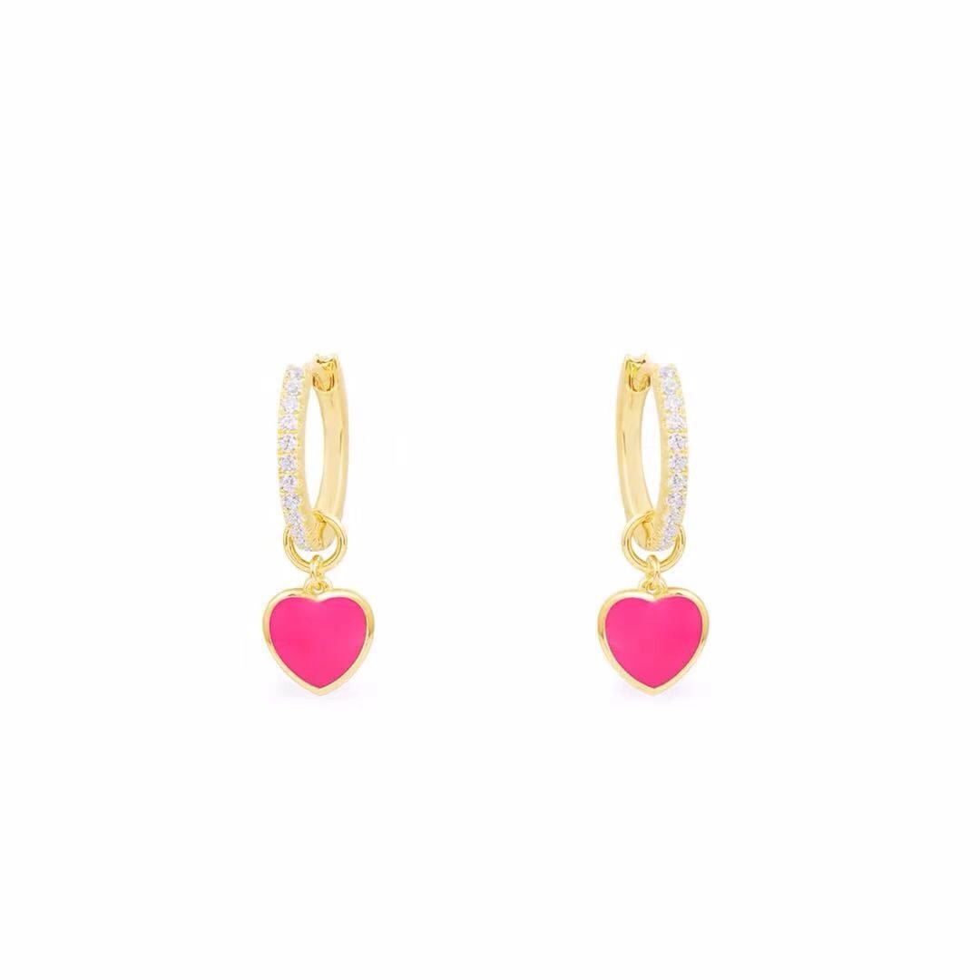 APM Monaco Heart Earrings