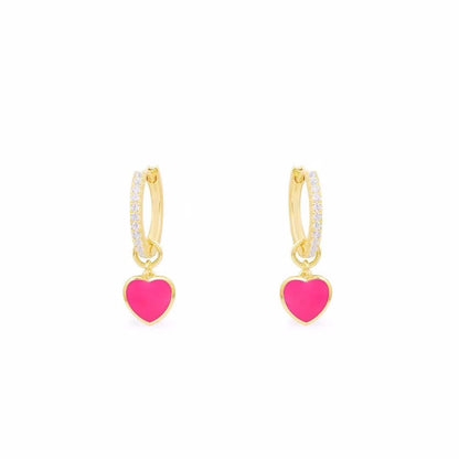 APM Monaco Heart Earrings