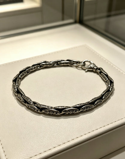 Chrome Hearts Sterling Silver Cross Bracelet