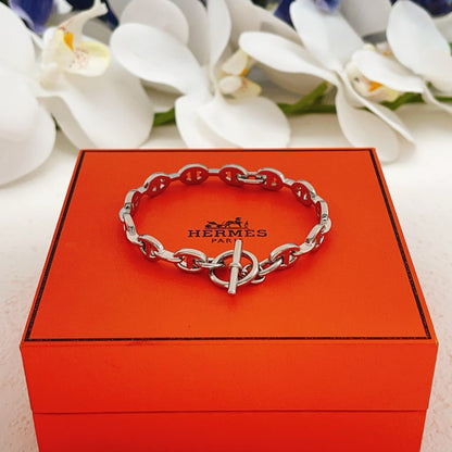 Hermes Silver Brass Bracelet