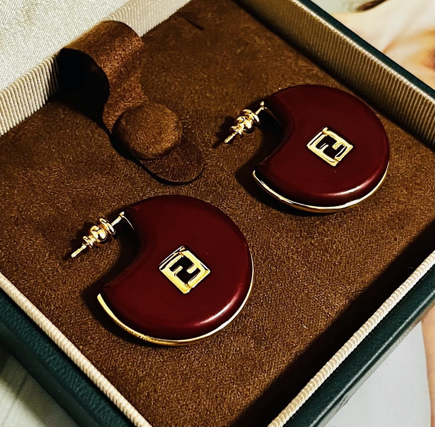 Fendi Logo Earrings