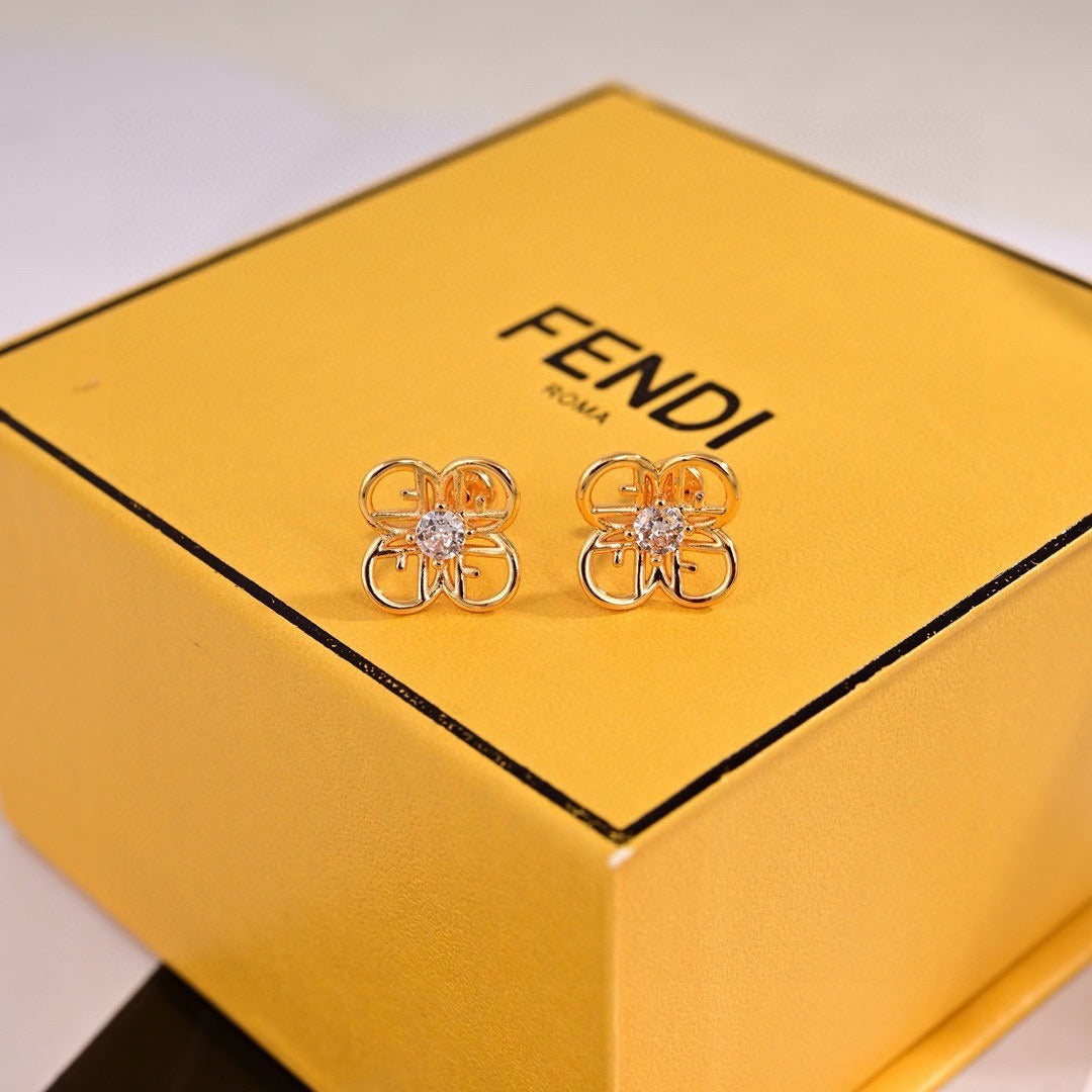 Fendi Logo Earrings
