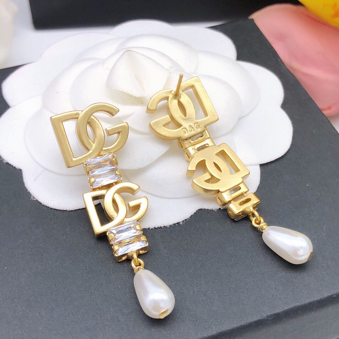 Dolce & Gabbana Brass Tassel Earrings