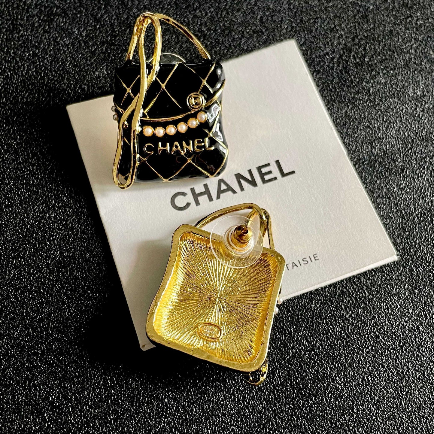 Chanel Logo Earrings