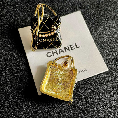 Chanel Logo Earrings