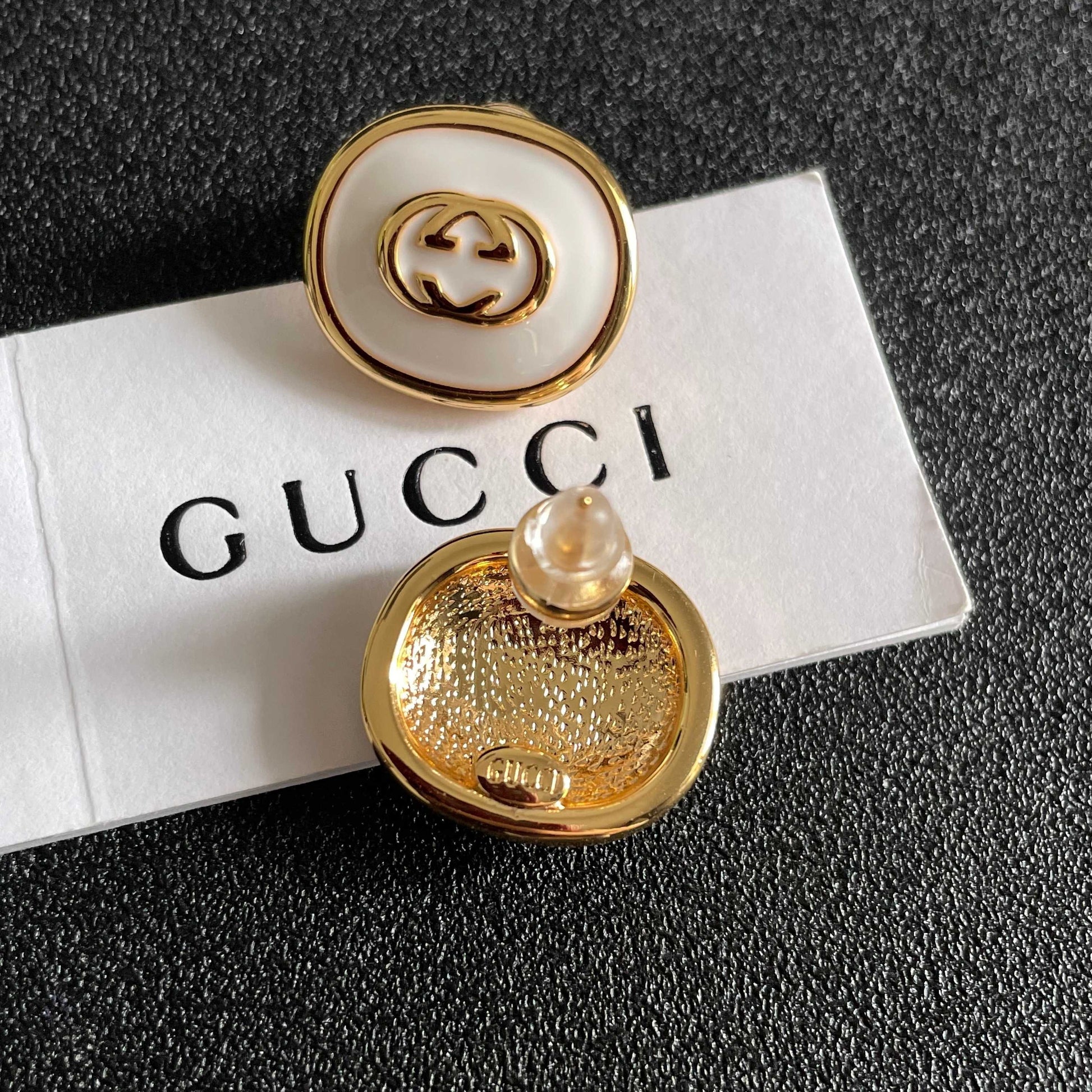 Gucci Brass & Sterling Silver Earrings
