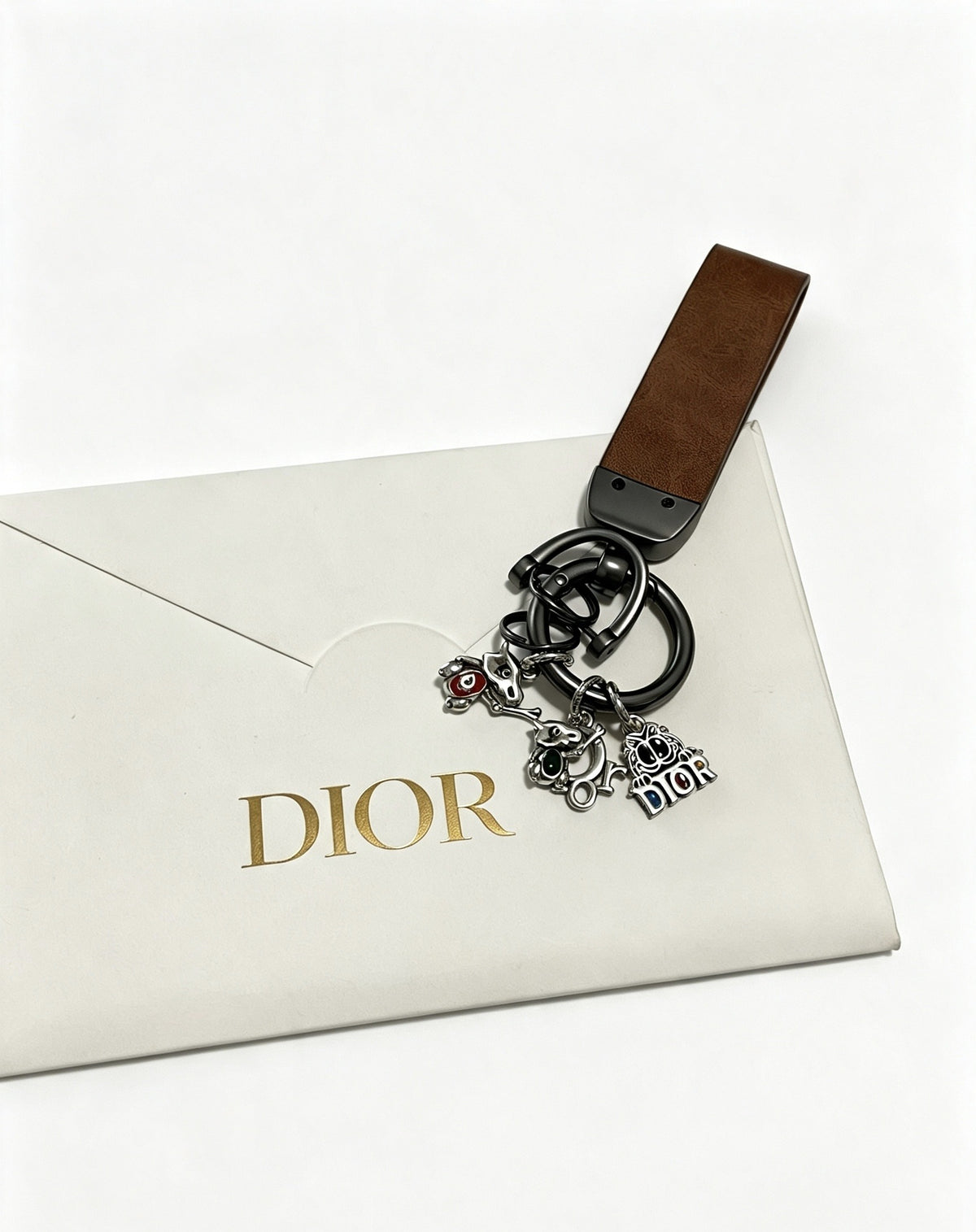 Dior Vintage-Finish Keychain