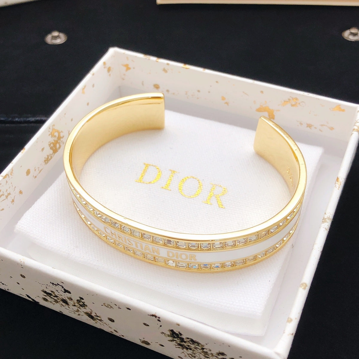 Dior White Brass Bracelet