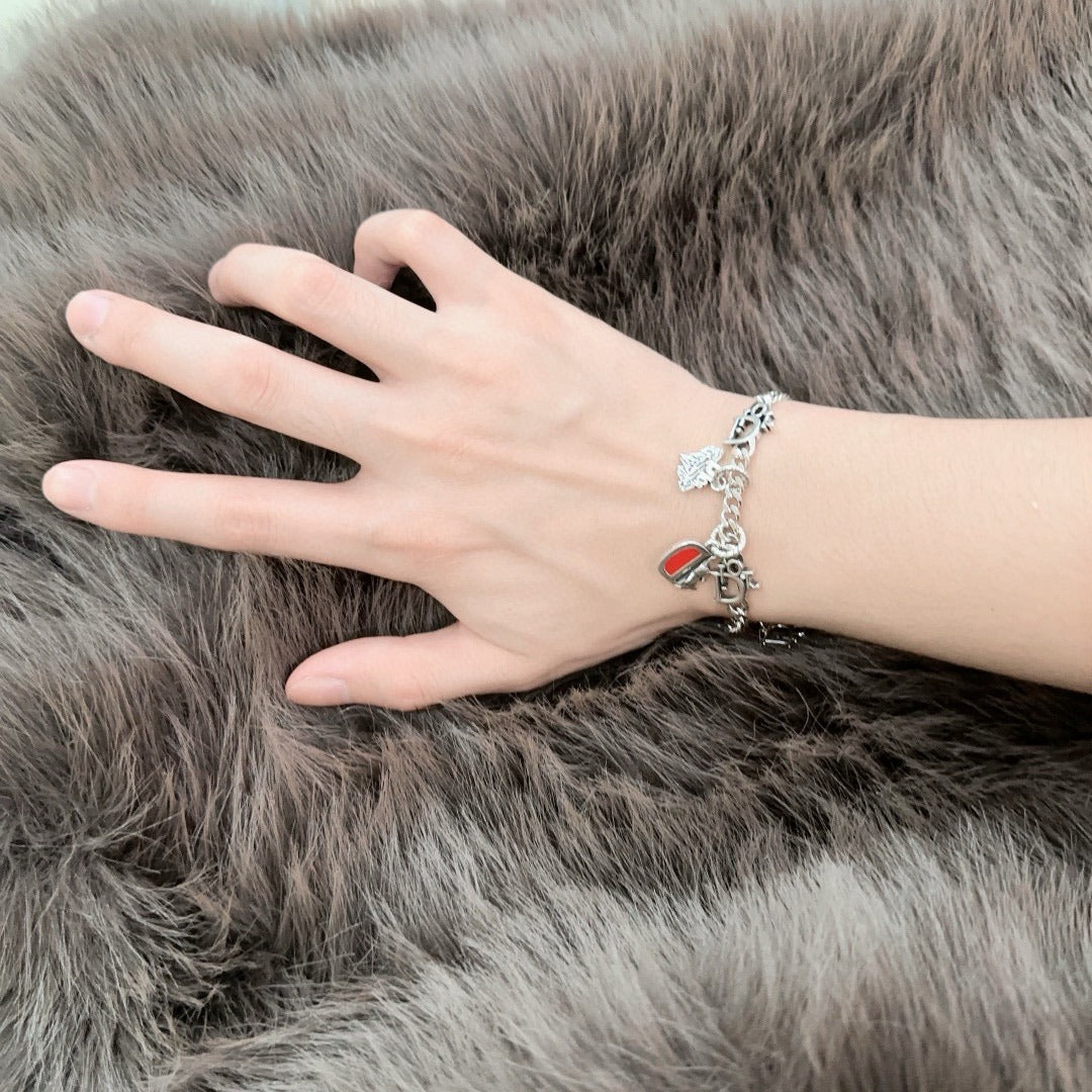 Dior Sterling Silver Chain Bracelet