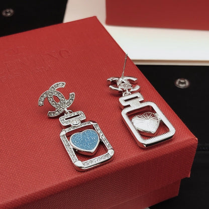 Chanel Brass Heart Earrings