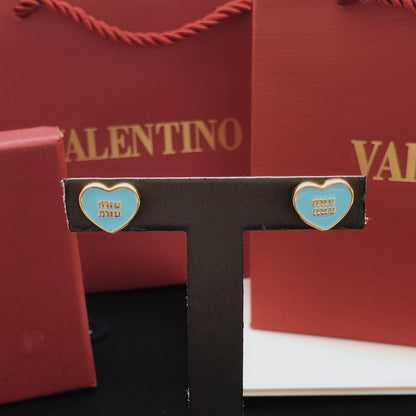 Miu Miu Brass Heart Earrings