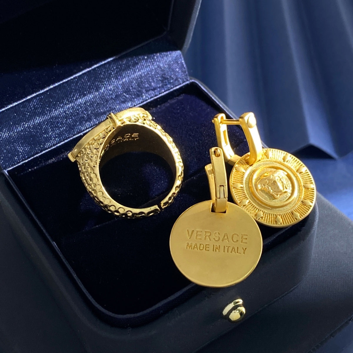 Versace Brass Medusa Ring