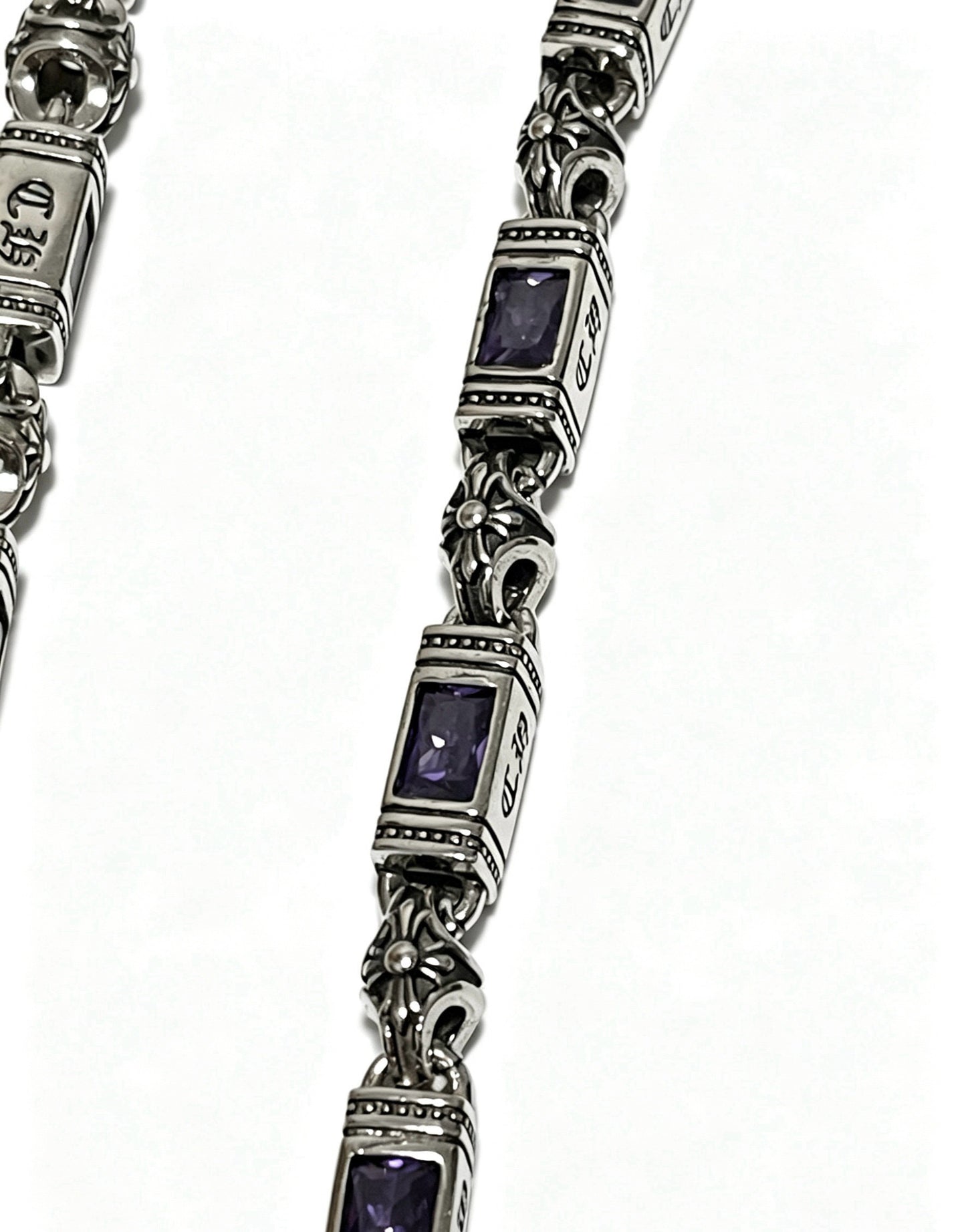 Chrome Hearts Sterling Silver Cross Necklace