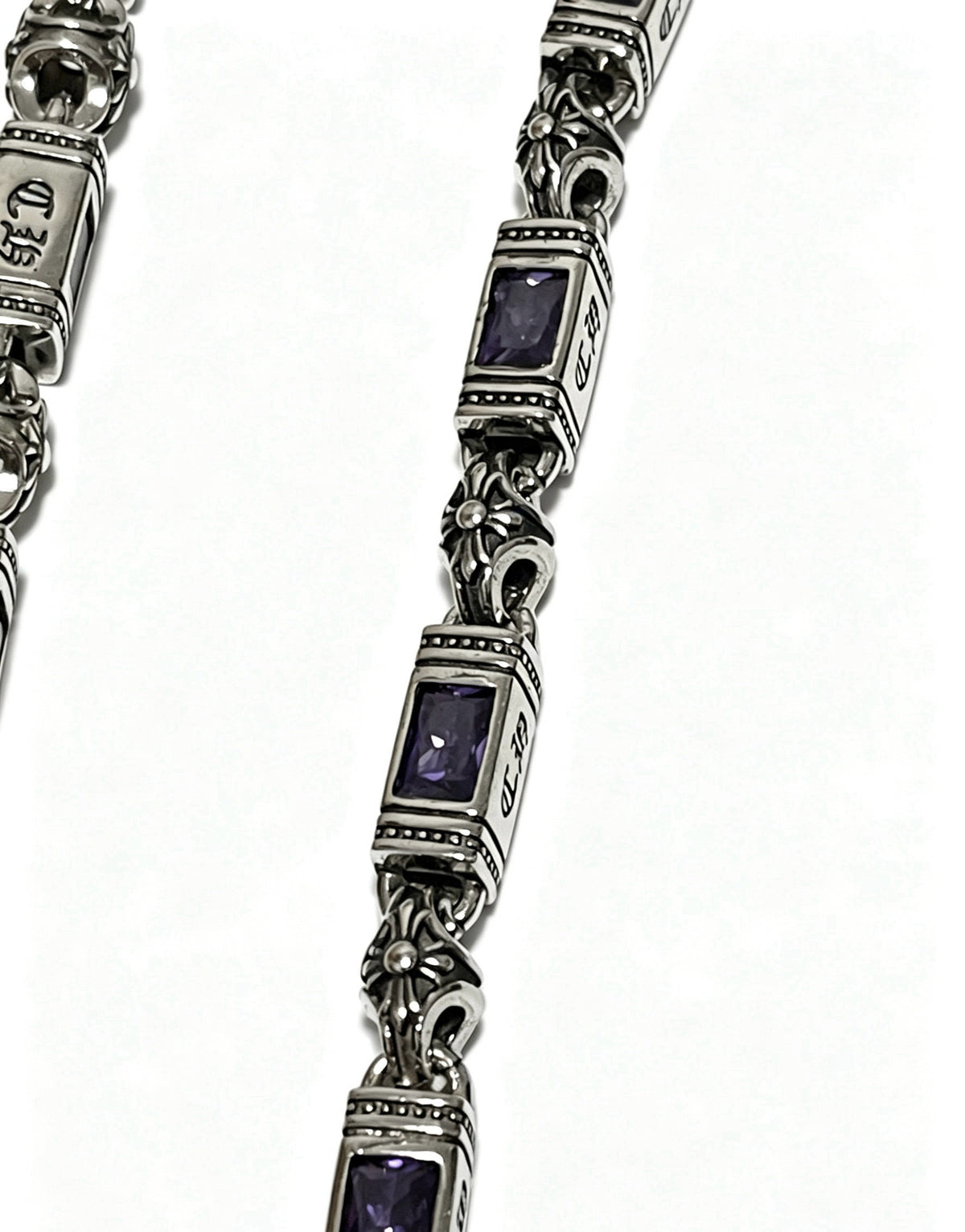 Chrome Hearts Sterling Silver Cross Necklace
