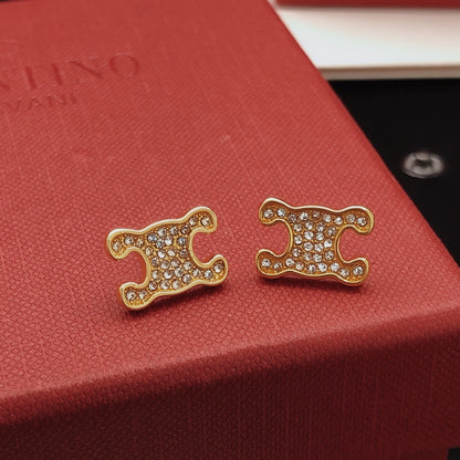 Celine Brass Earrings