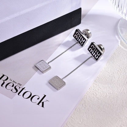Miu Miu Logo Earrings
