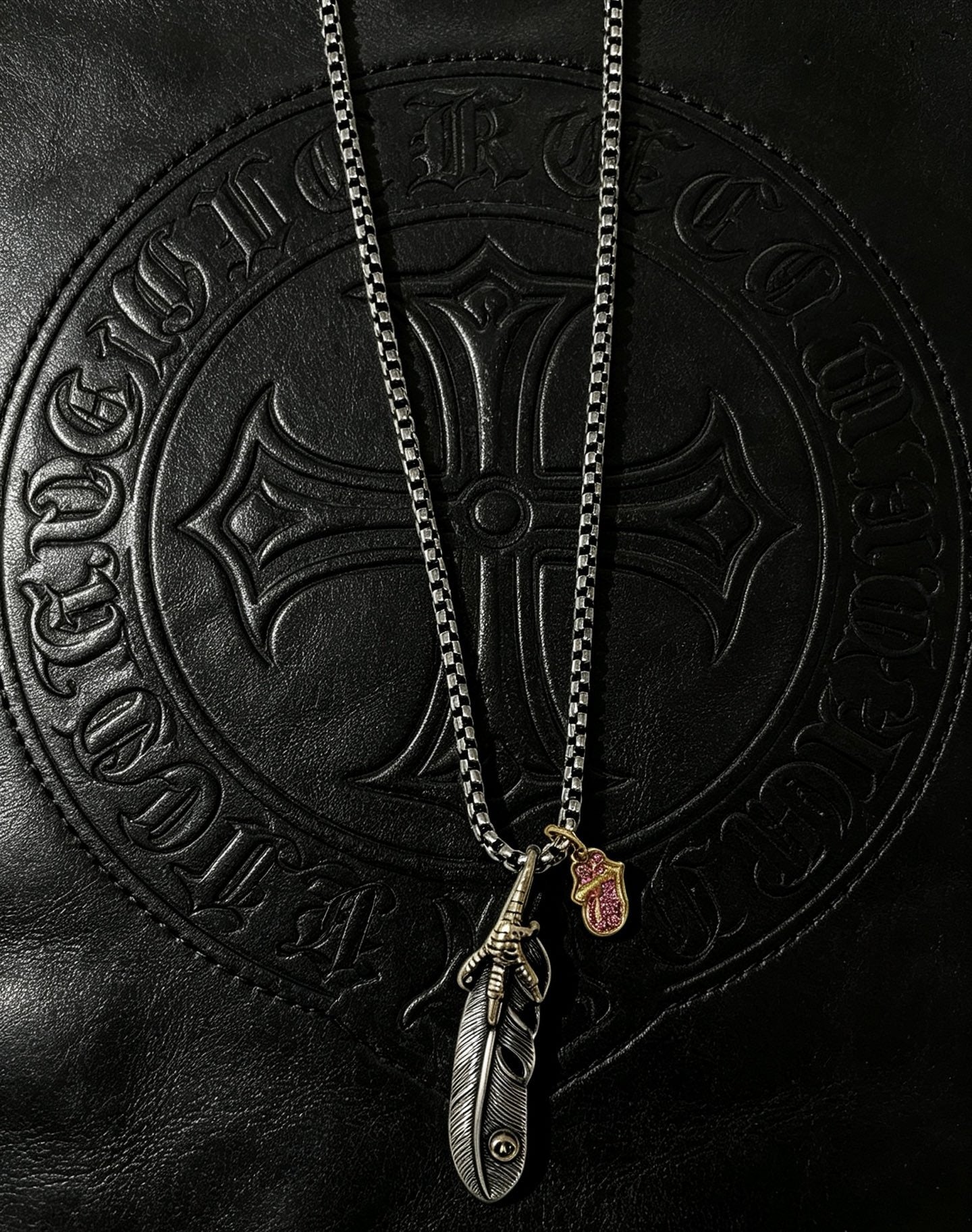 Chrome Hearts Sterling Silver Cross Necklace