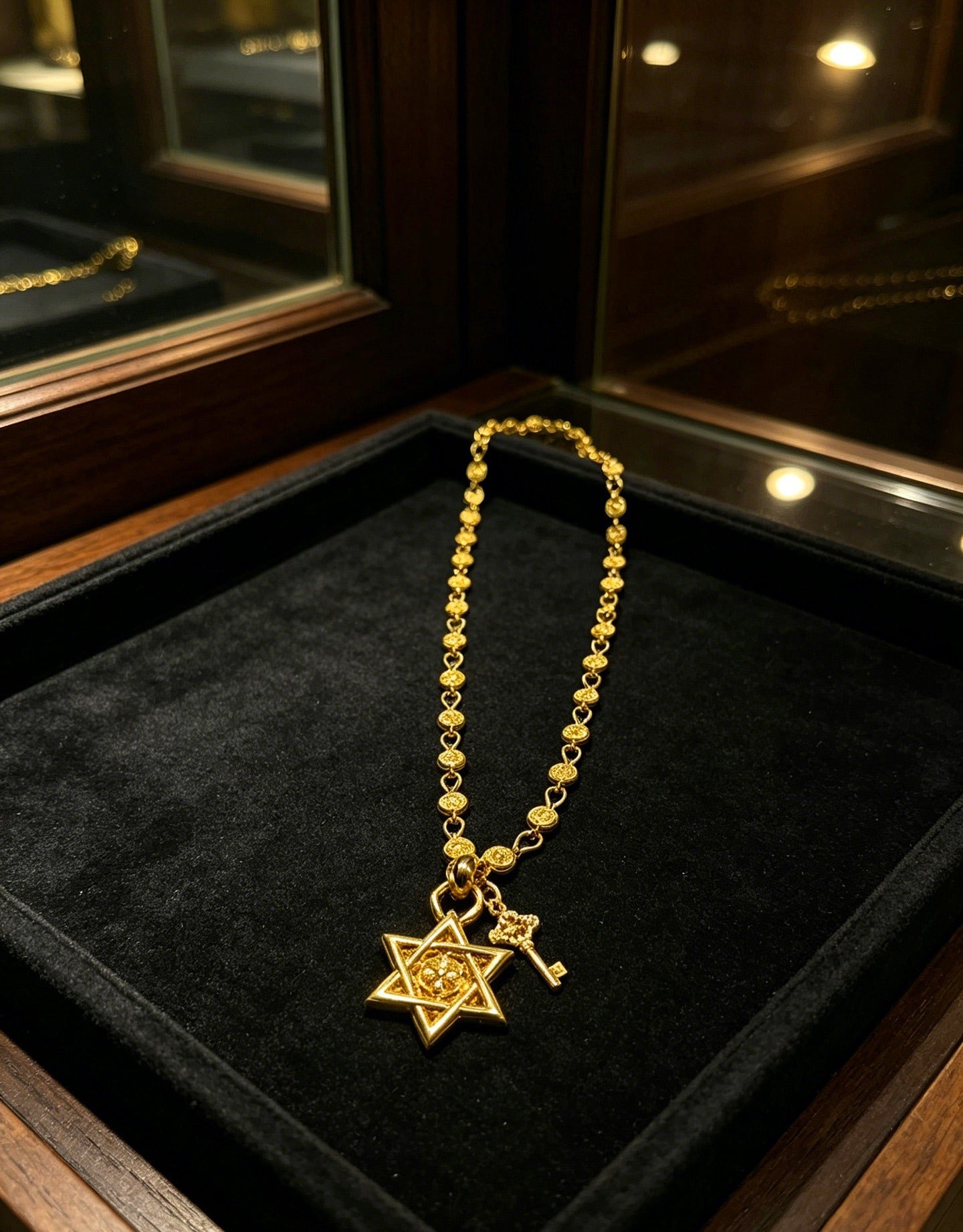 Chrome Hearts Sterling Silver Cross Necklace