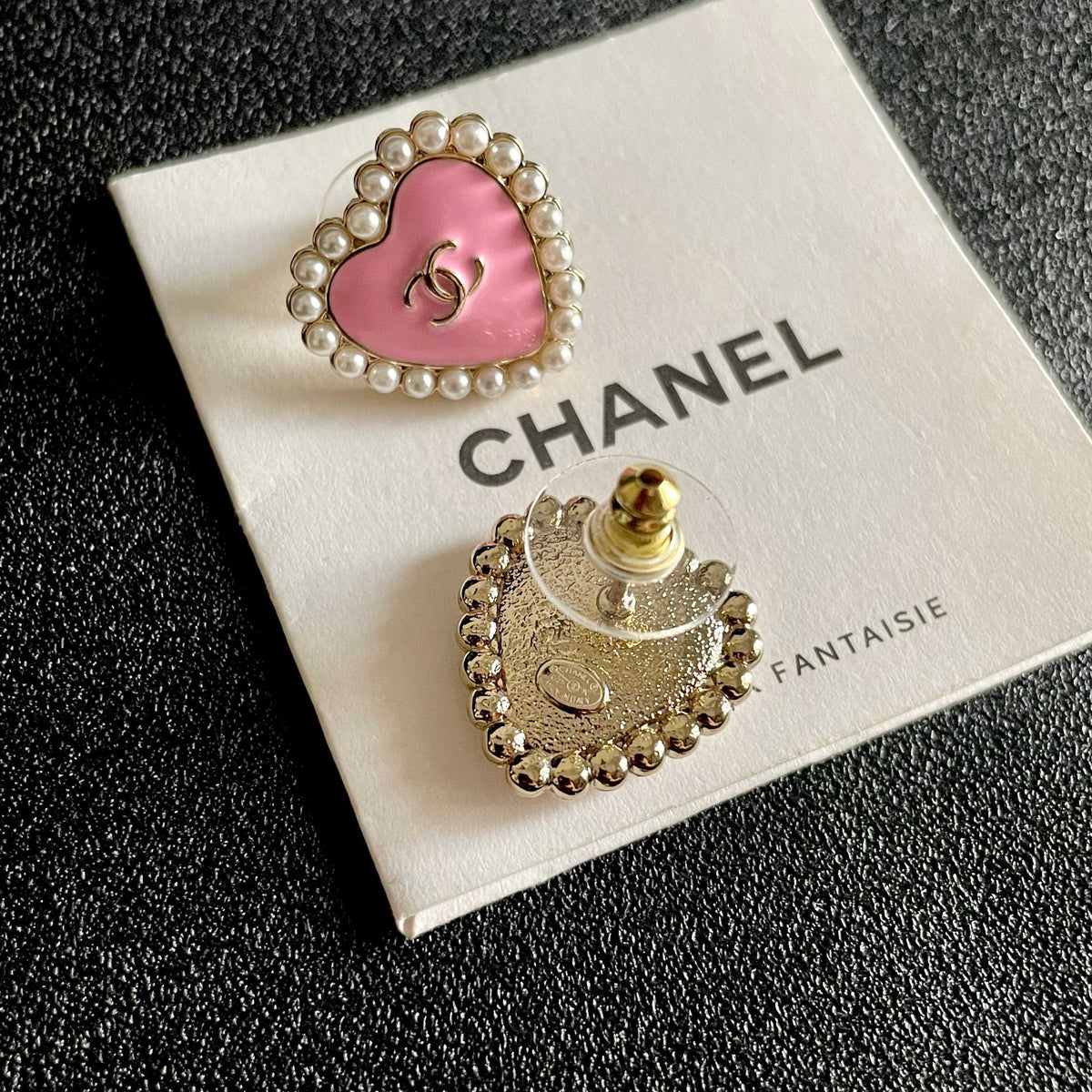Chanel Heart Earrings