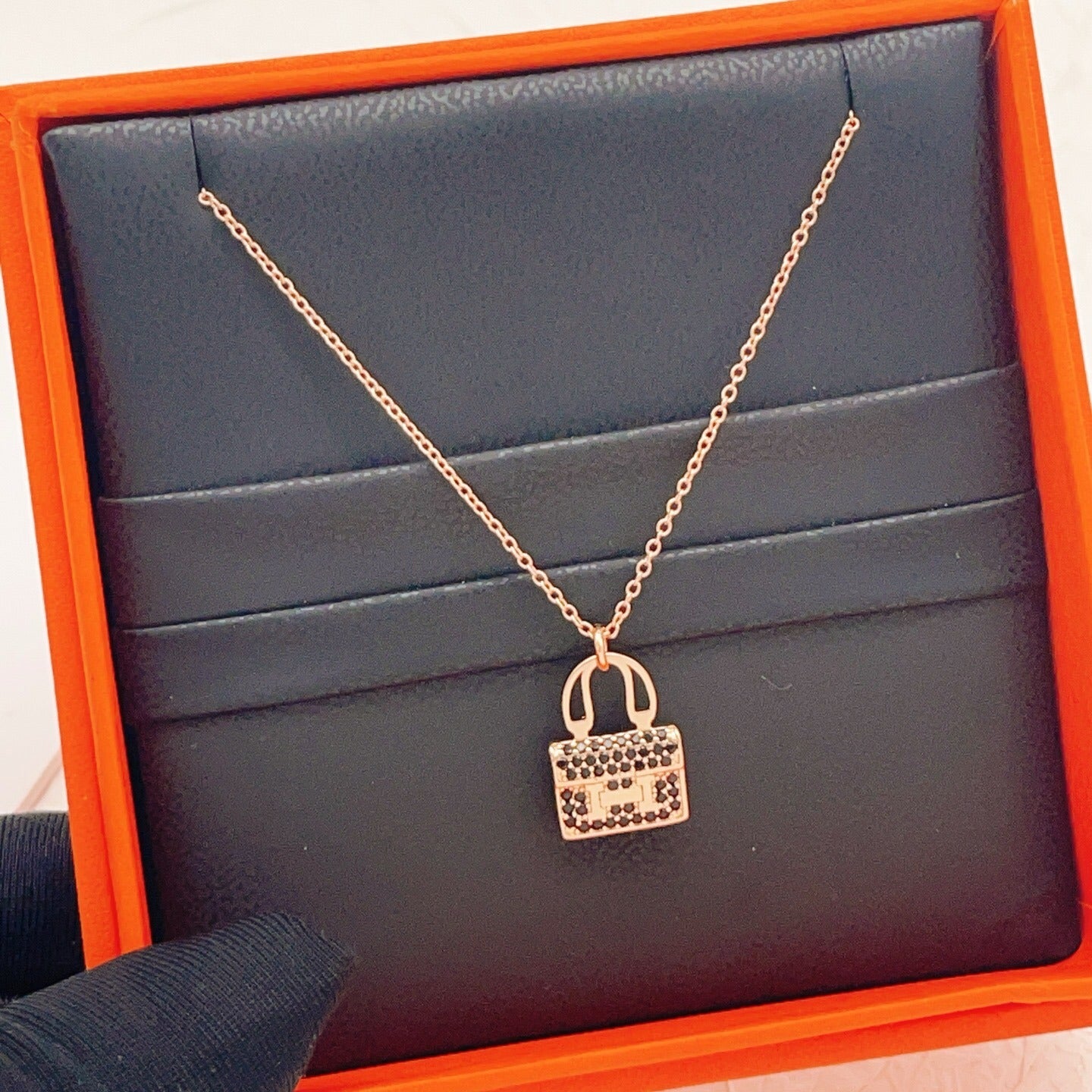 Hermes Brass Necklace