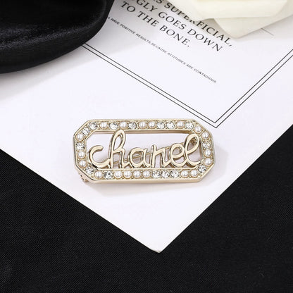 Chanel Logo Brooch