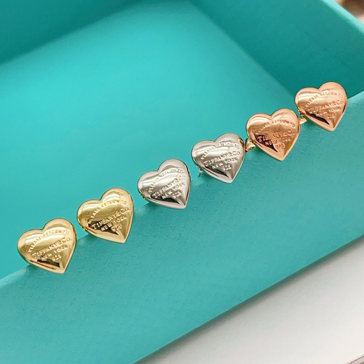 Tiffany & Co. Brass Heart Earrings