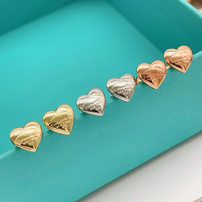 Tiffany & Co. Brass Heart Earrings