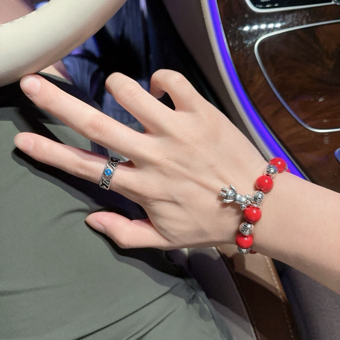 Dior Sterling Silver Vintage-Finish Bracelet