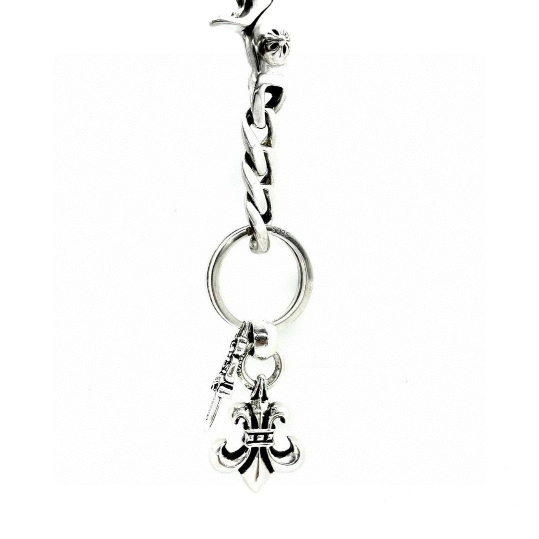 Chrome Hearts Sterling Silver Keychain