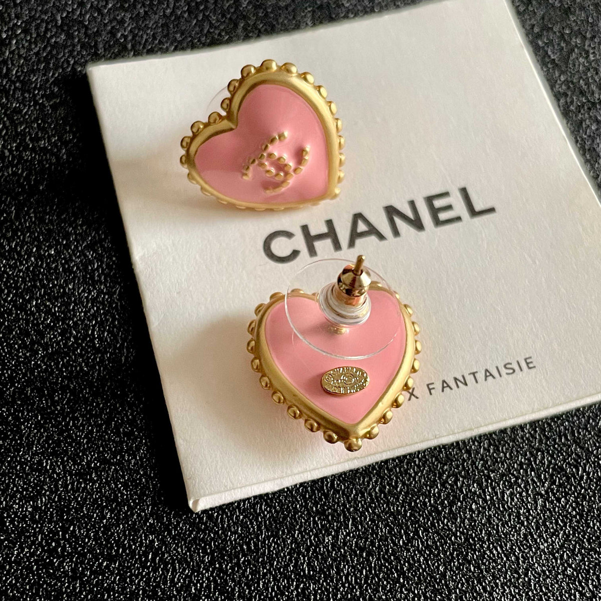 Chanel Heart Earrings