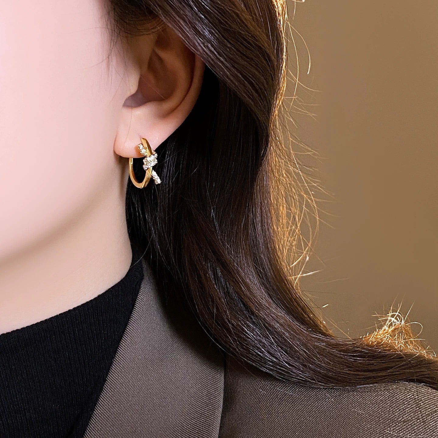 Tiffany & Co. Gold Brass Knot Earrings