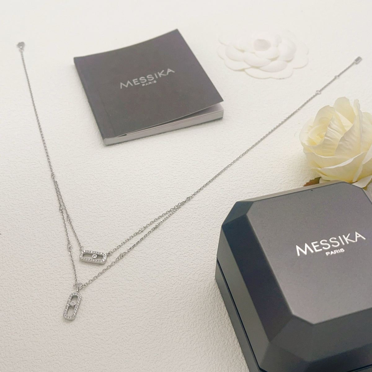 Messika Silver Brass Tassel Necklace