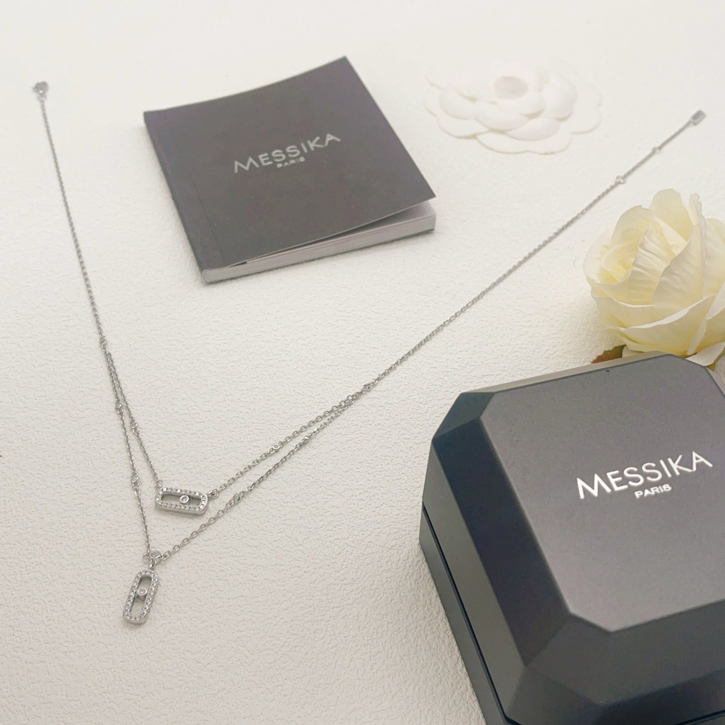 Messika Silver Brass Tassel Necklace