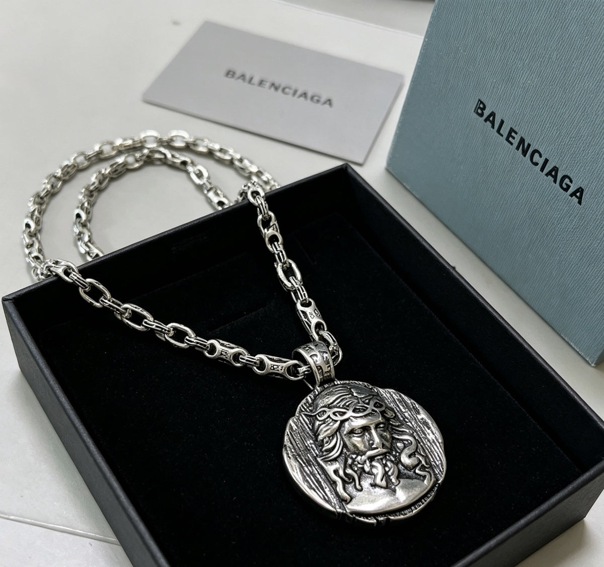 Balenciaga Vintage-Finish Necklace