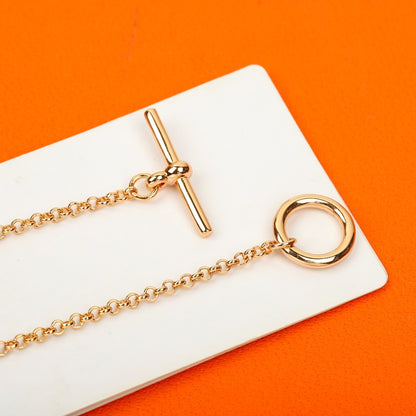 Hermes Sterling Silver Pearl Necklace