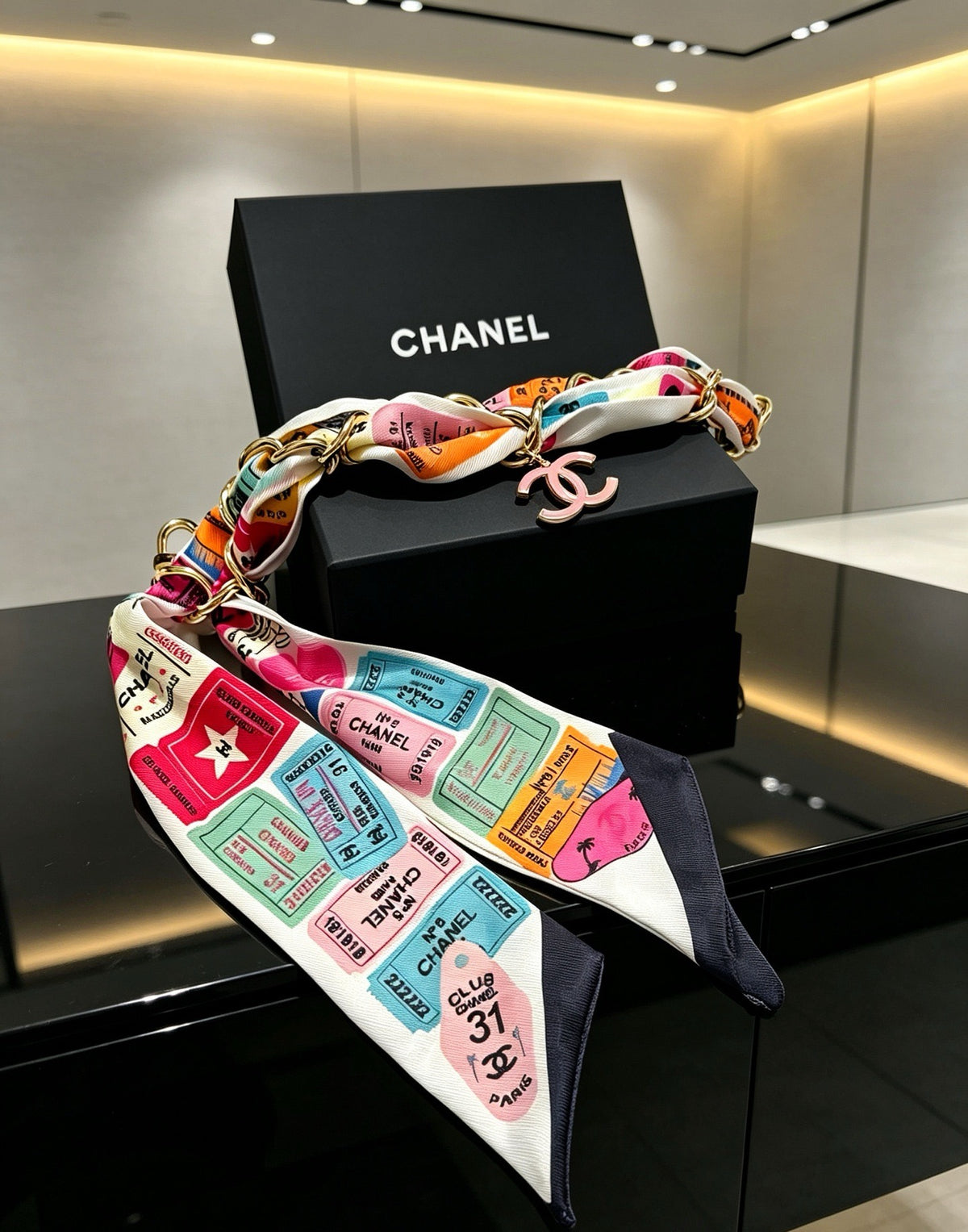 Chanel Vintage-Finish Keychain
