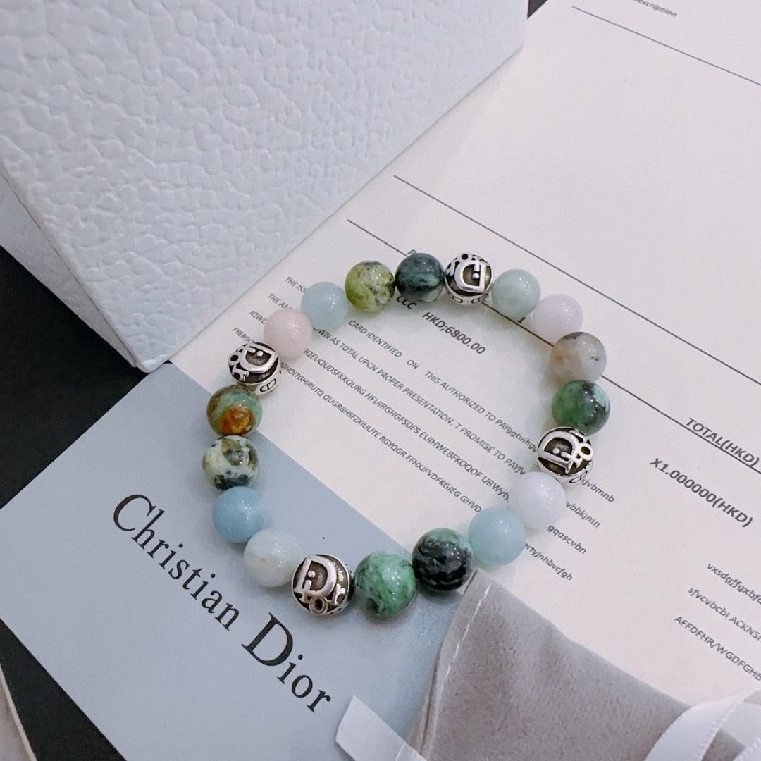 Dior Sterling Silver Vintage-Finish Bracelet