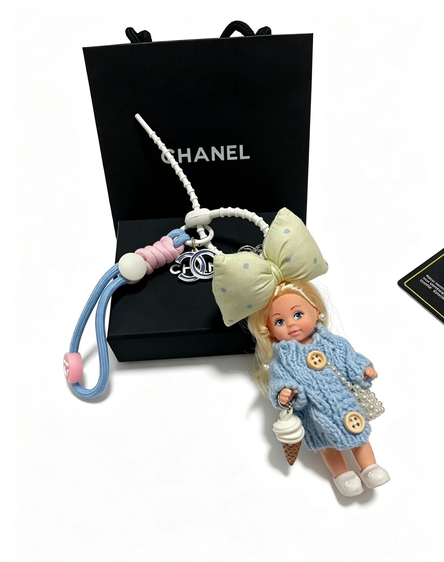 Chanel Vintage-Finish Keychain