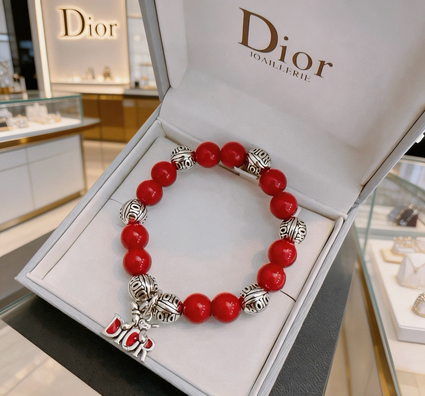 Dior Sterling Silver Vintage-Finish Bracelet