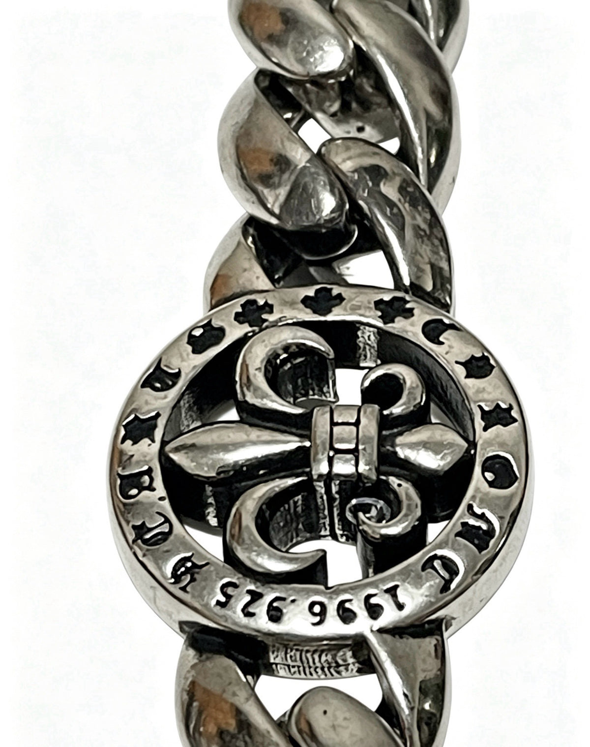 Chrome Hearts Sterling Silver Cross Bracelet