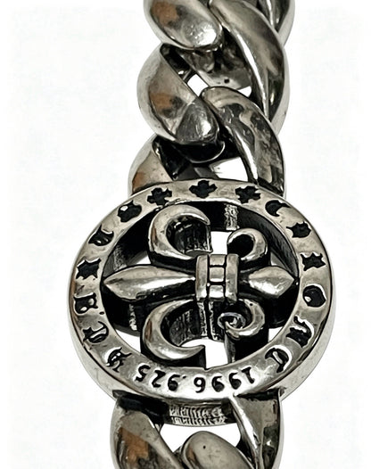 Chrome Hearts Sterling Silver Cross Bracelet