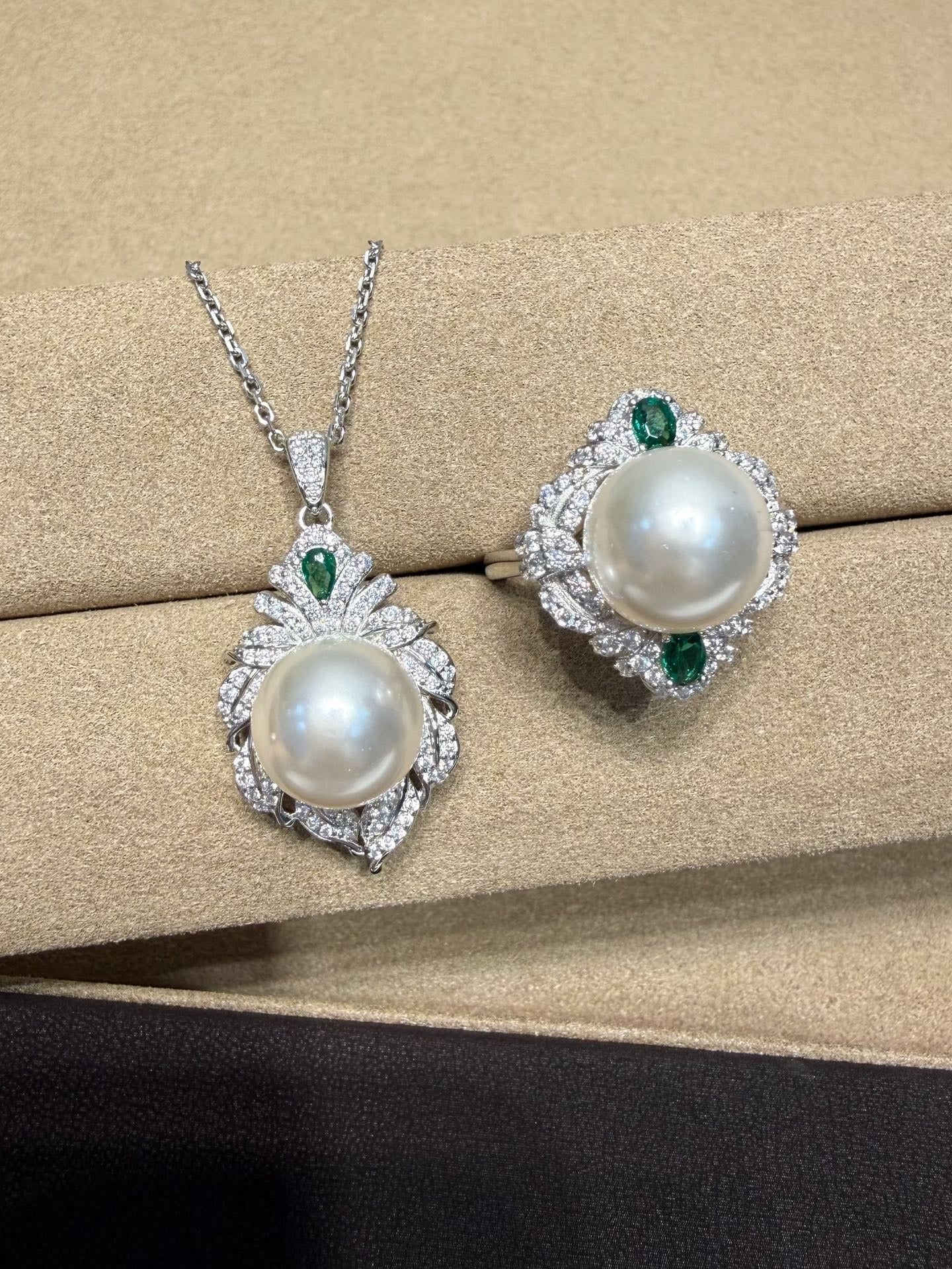 Swarovski Sterling Silver Pearl Necklace