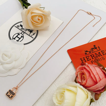 Hermes Brass Necklace