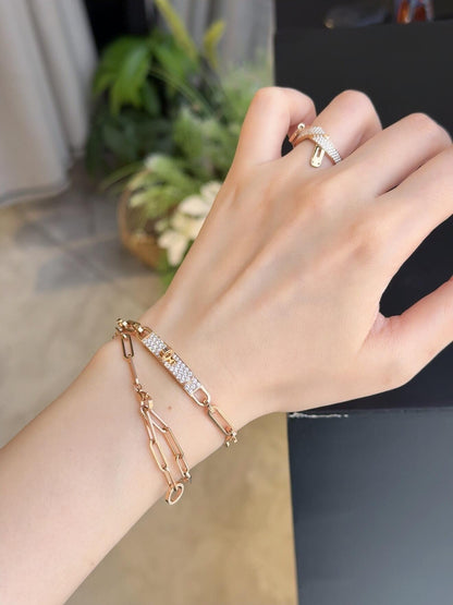 Hermes Silver Brass Bracelet