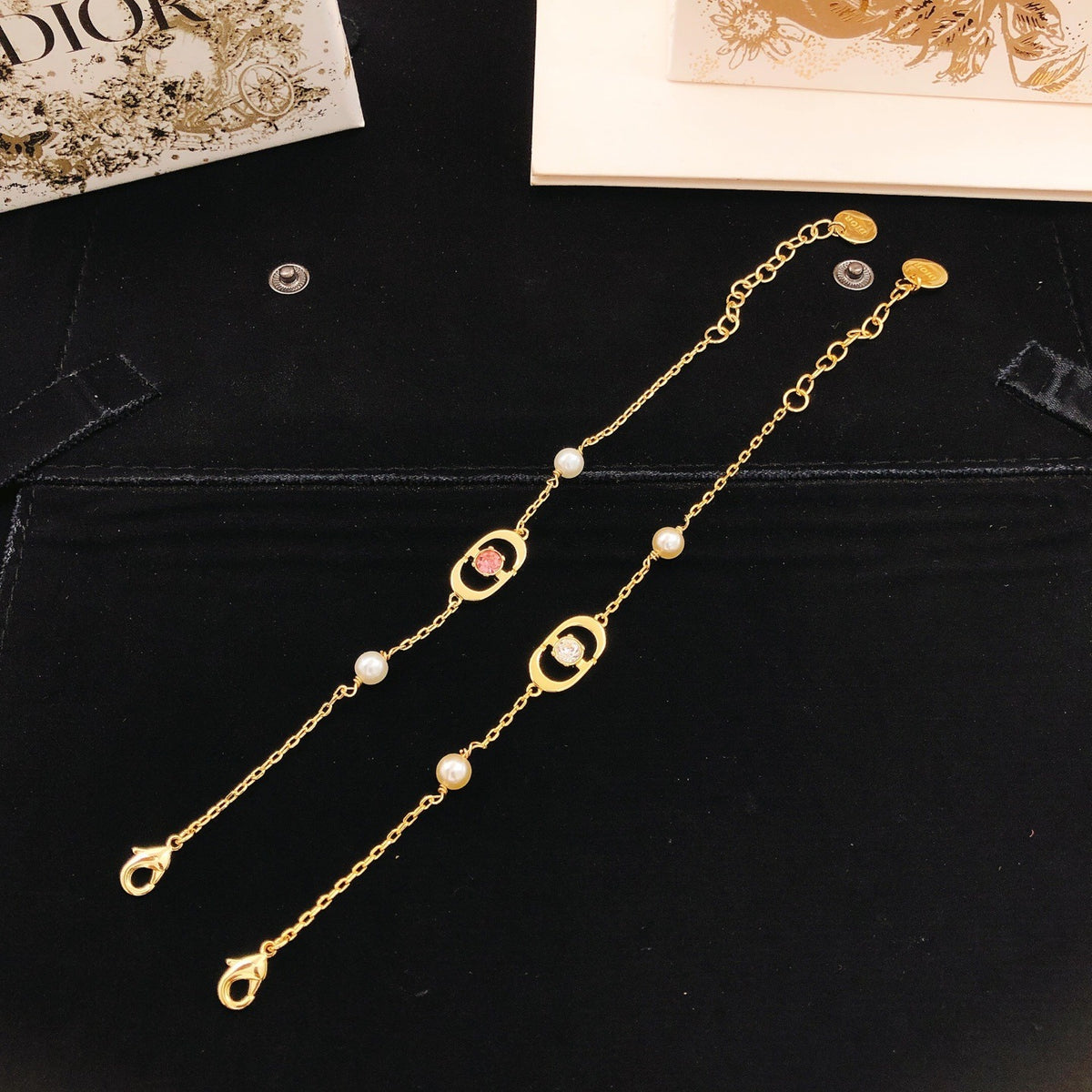 Dior Brass Pearl Bracelet